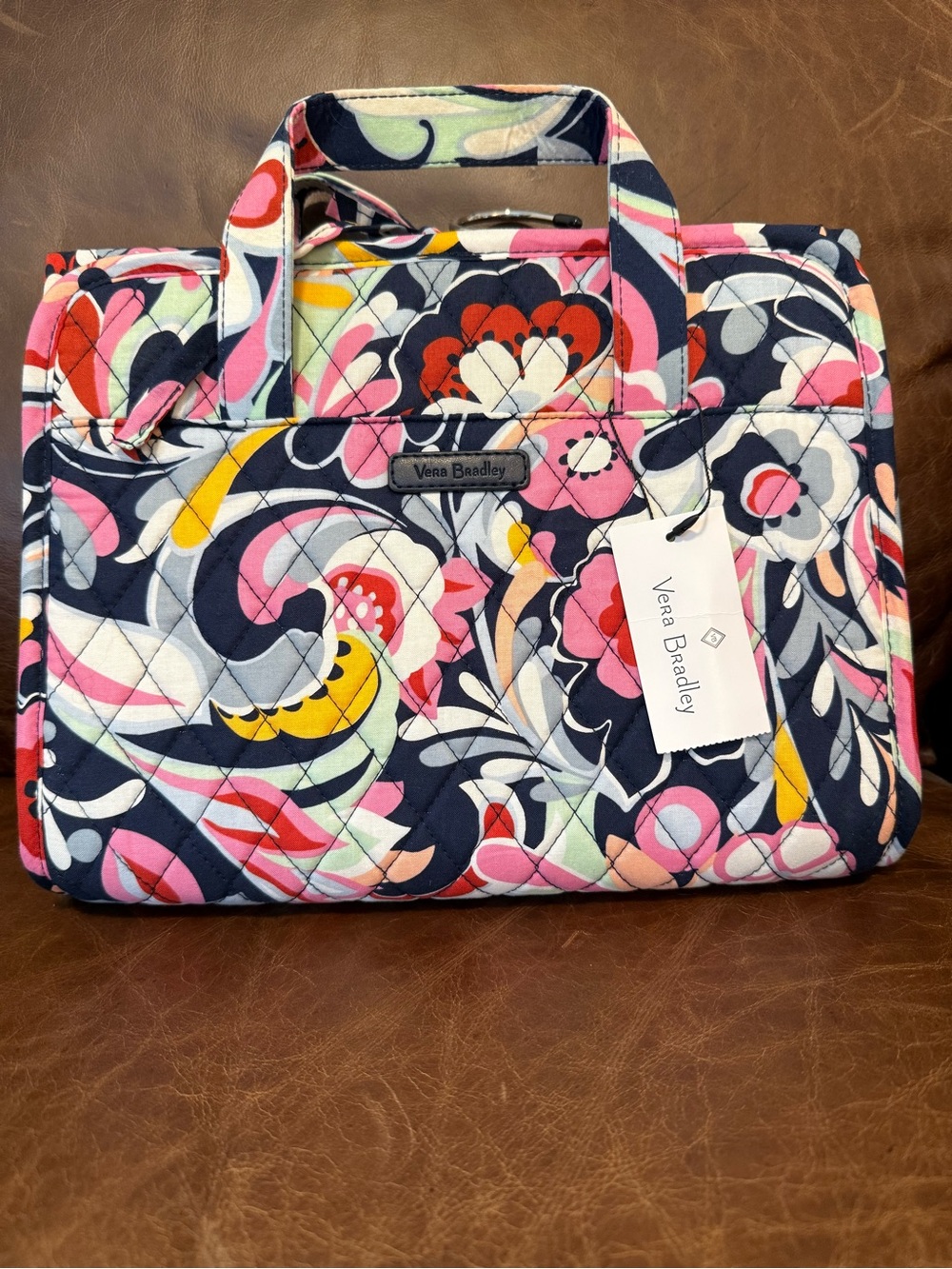 Vera Bradley Quilted Hanging Organizer Bag in Mod Paisley NWT